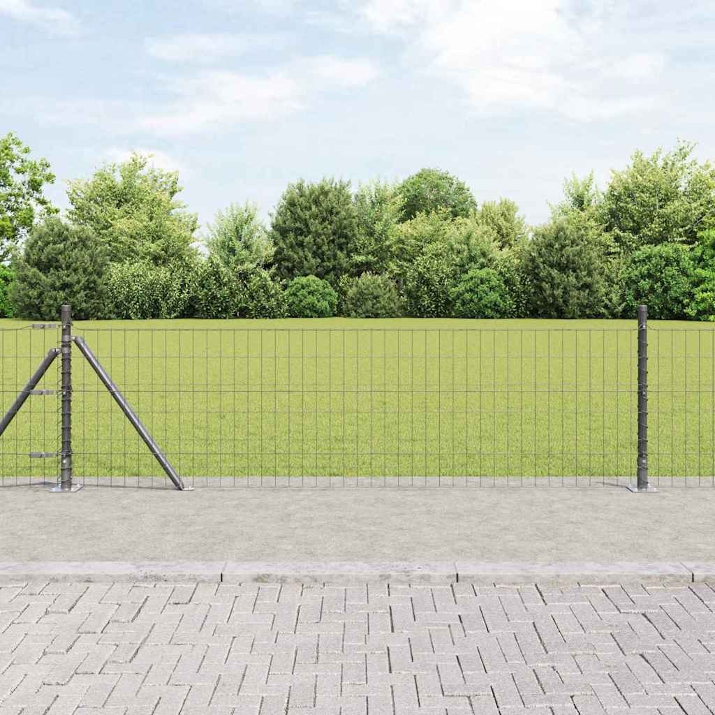 Rete Metallica Grigia 0.6x10m PVC: Recinzione Esterna per Aiuole