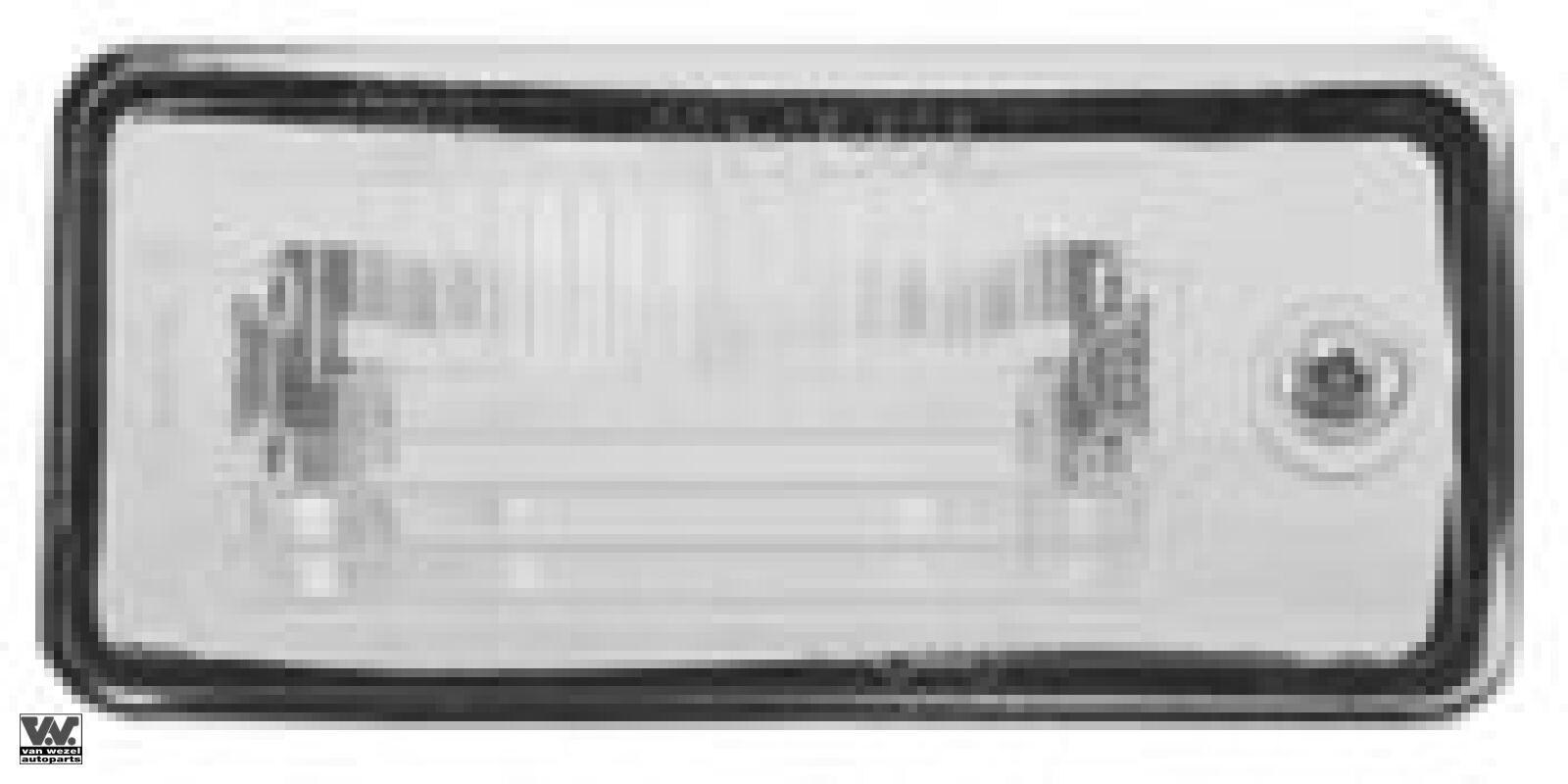 Van Wezel Kennzeichenleuchte Links 0325919 Für Audi - Bild 2