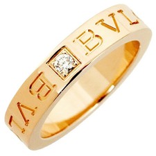 BVLGARI B-zero1 essential ring K18PG 750 Pink gold 1P Diamond 341825 Women Men 4
