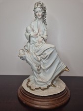 Antonio Belcari Mother & Child DEAR 1985 Large Sculpture On Wooden Base 30cm