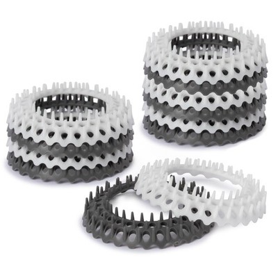 Evriholder Vanity Sink Drain Savers, Secure Fit Hair 12 Count, Gray and White