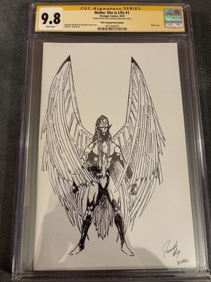 Niobe She Is Life 1 CGC 9.8 Sketch Darrell May Sebastian Jones Niobe Anime Soon!