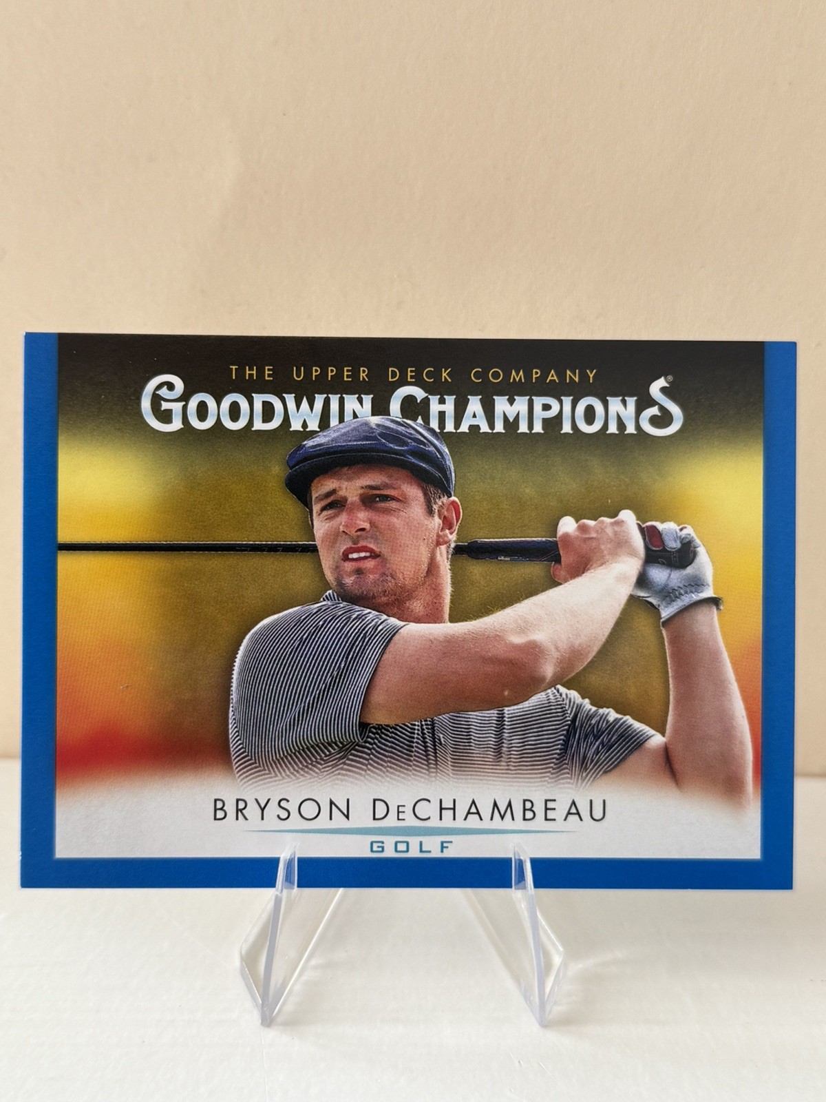 2021 Upper Deck Goodwin Champions Bryson DeChambeau Blue Border