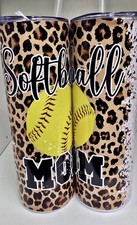 20 ounce sublimation Softball Mom tumbler Cup