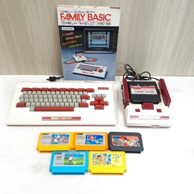 Nintendo Family Basic Keyboard for Japanese Famicom with 5 games Manual FB810