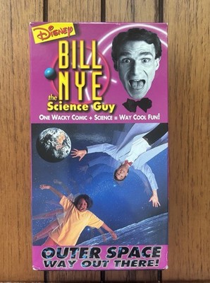 Disney Bill Nye The Science Guy VHS Outer Space Way Out There Pre-own TestedGood