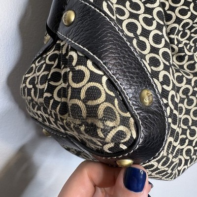 Y2K Vintage Coach Carly Large Hobo Shoulder Bag Black Mini C