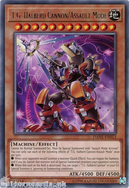 DANE-EN012 T.G. Halberd Cannon/Assault Mode Rare UNL Edition Mint YuGiOh Card