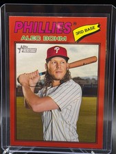 Alec Bohm 2026 Topps Heritage Red Border #81 - Philadelphia Phillies