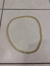 14k Gold Plated Stainless Steel Miami Cuban Link Bracelet Chain