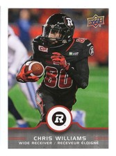 2016 UD CFL Chris Williams Card #35 Ottawa Redblacks New Mexico State