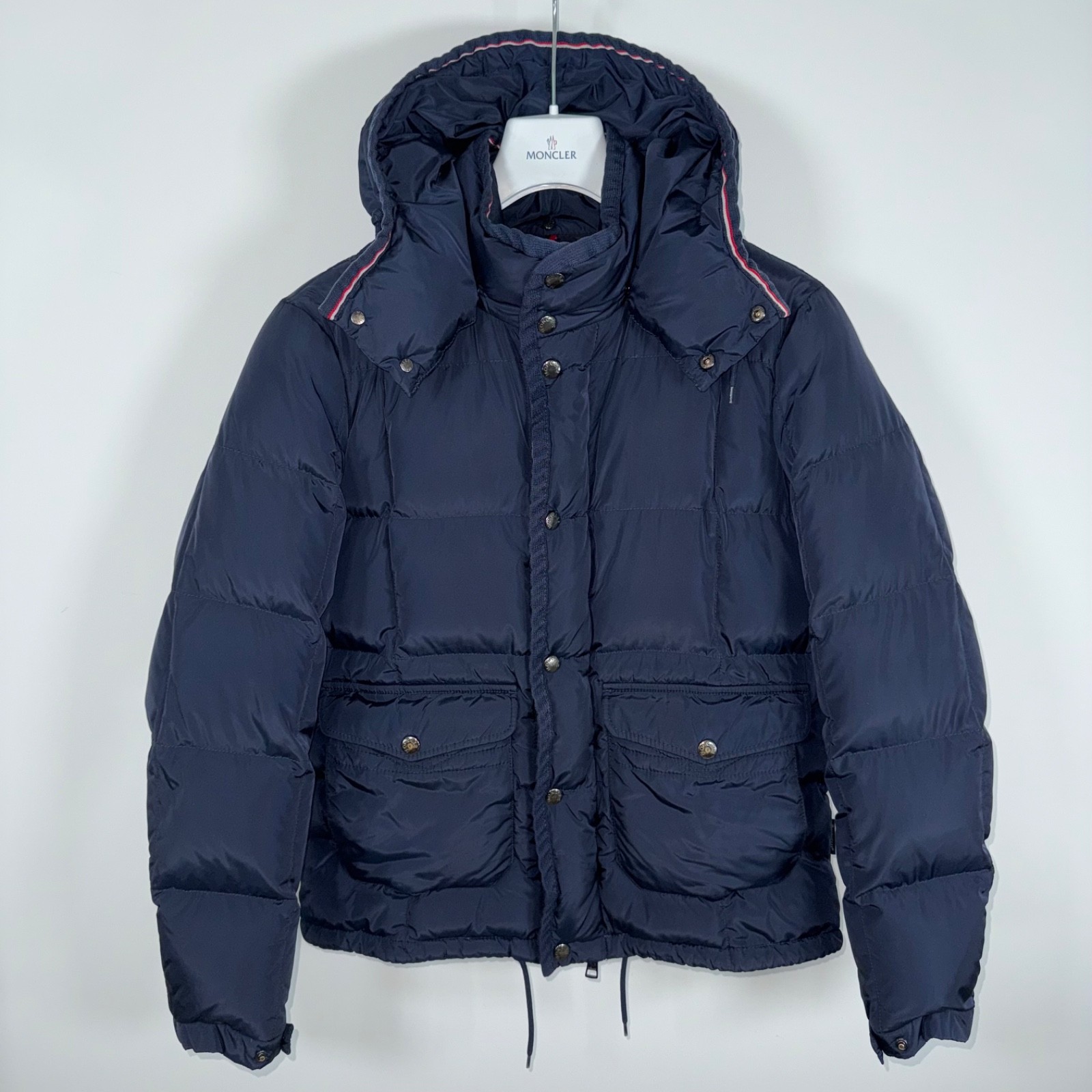 Moncler Vernet Men's Down Puffer Jacket - Size 3 (M/L) - Navy Blue