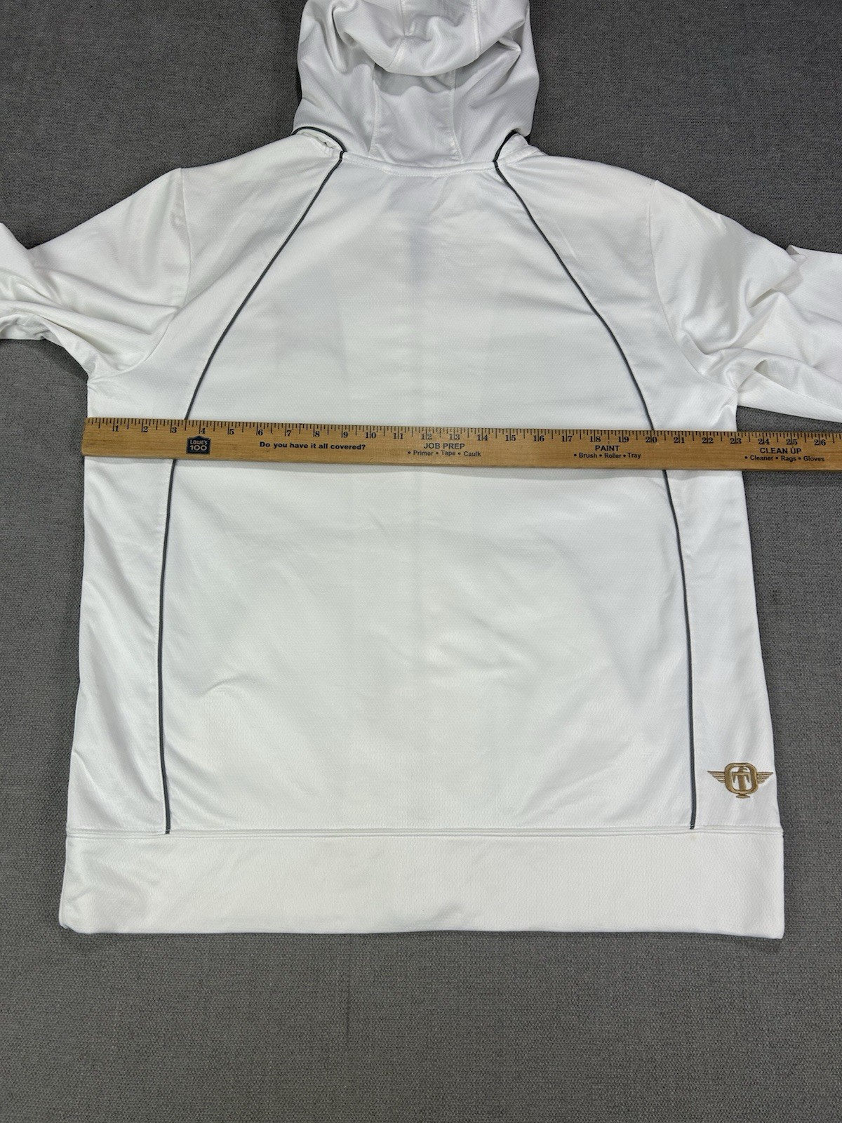 Tapout MPS Hoodie Zip Up White Size Large Y2K