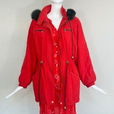 VINTAGE Damselle Medium Bear Jacket Parka Coat Thermolite Stephen s Colorado