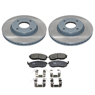 DuraGo Front Rotors TRW Pro Ceramic Disc Brake Pads Kit For Cube Sentra Versa