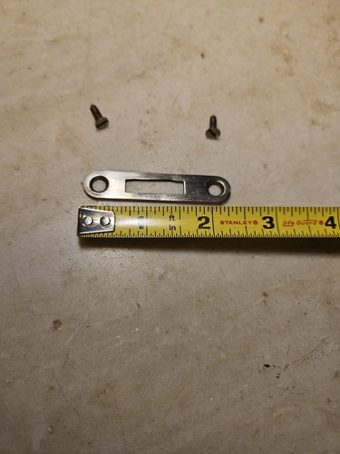 Antique Victor Victrola Nickel Plated Lid Keeper For The Lock w Original Screws - Picture 2 of 4