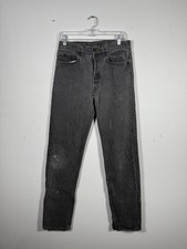 Vintage Levis 501 jeans black made in USA W 32 L 36 late 80s early 90s vtg denim