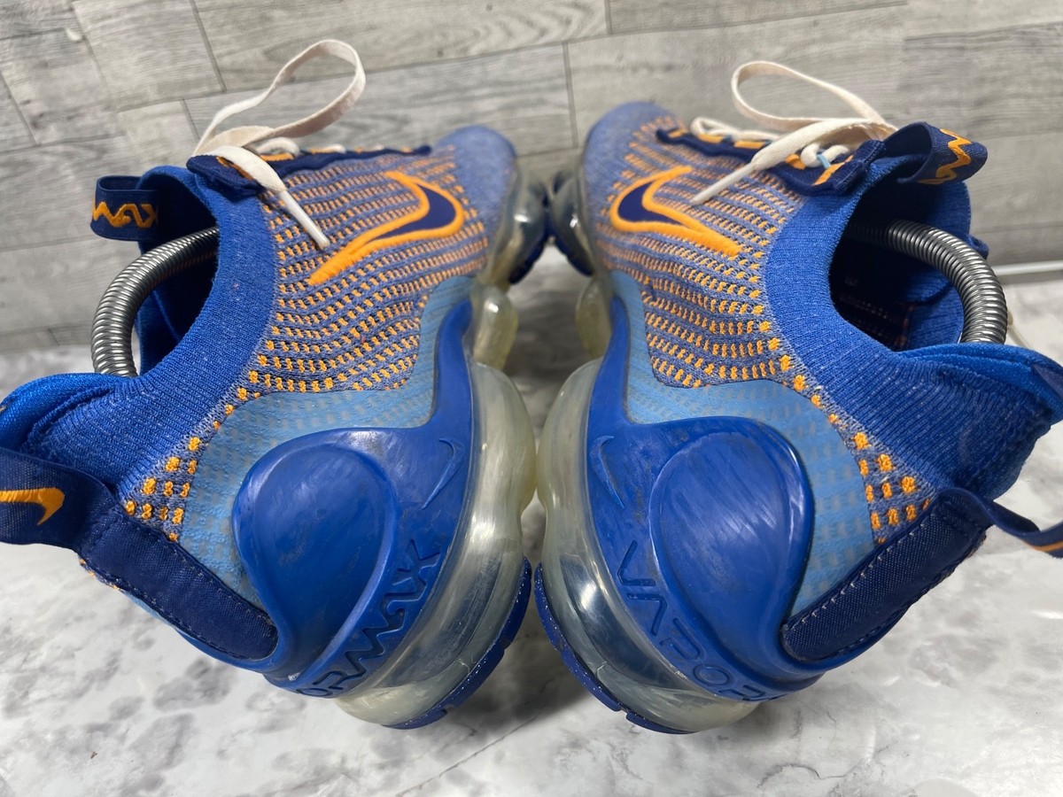 Nike Men’s Air VaporMax Flyknit Sneakers - Brown/Blue/Orange Nike Air Sneakers Men 10.5M VaporMax Flyknit Running Shoes  main image 2