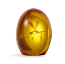 Jurassic Park Mosquito In Amber Resin Paper W...