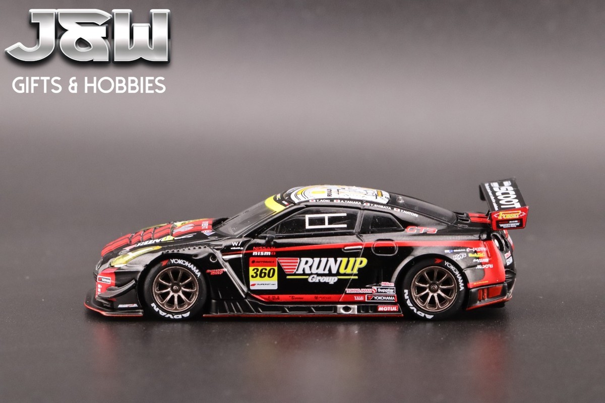 MINI GT Nissan GT-R NISMO GT3 #360 RUNUP RIVAUX GT-R TOMEI SPORTS