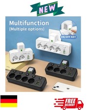 5 oder 4 Fach EU Steckdose Mehrfachstecker Steckdosenleiste Adapter Mit USB NEU