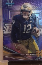 2022-23 Bowman's Best University - Tyler Buchner #84 Purple Refractor /250 (RC)