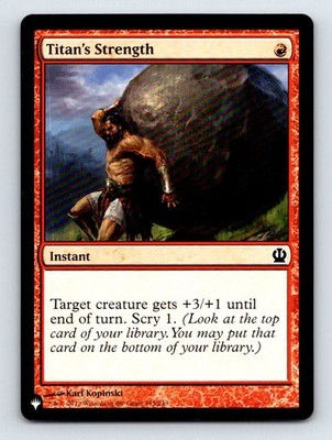 Titan's Strength C The List Reprints 145/249 NM