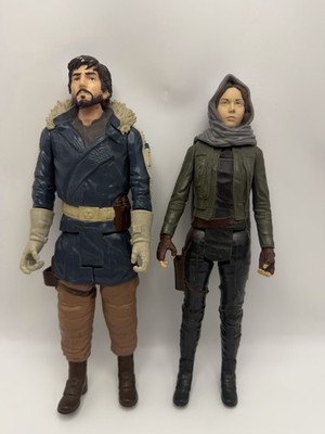 Star Wars Captain Cassian Andor und Jyn Erso Actionfigur 2x Figuren 30cm