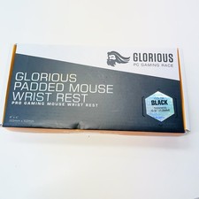 Glorious Gaming Mouse Wrist Pad/Rest - Black - Stitched Edges, Ergonomic, Foam