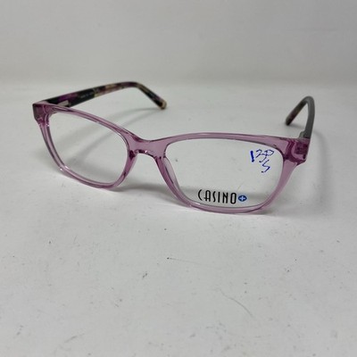 CASINO EYEWEAR ANNE PINK TORTOISE 52-16-140 FLEX HINGE EYEGLASSES &M89