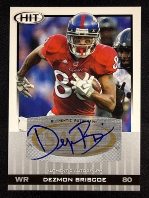 2010 SAGE HIT #A96 Dezmon Briscoe Autographs Silver Auto
