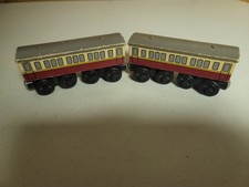 Thomas Wooden Railway Express Coaches Train Cars x 2  2000