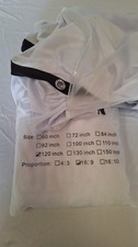 "LOT"120 Inch Projector Screen 16:9 Foldable Fabric with Eyelets, Indoor/Outdoor