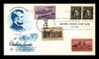 US COVER ABRAHAM LINCOLN 4C PROMINENT AMERICANS FDC COMBO ASDA STAMP SHOW