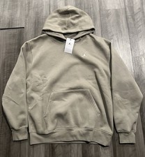 Size Large Mens Air Jordan Brooklyn Fleece Pullover Hoodie Khaki FV7281-205 65