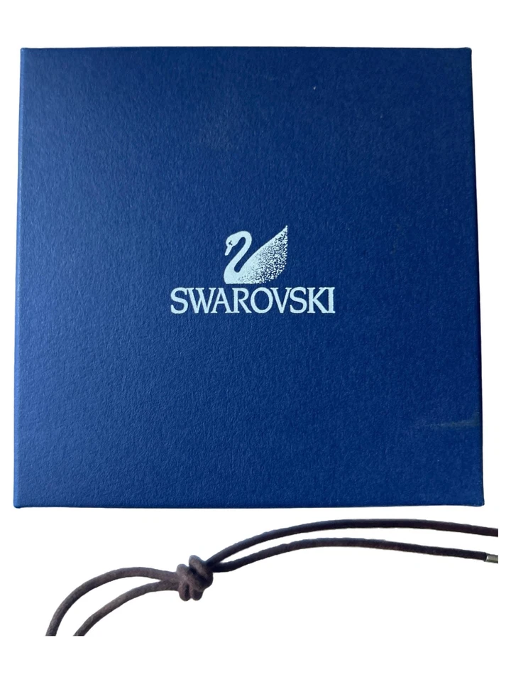 Swarovski Damen Halskette Herz Anhänger Rot Romantisch Strass 80cm - Bild 2 von 4