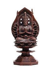 Thousand-Armed Kannon Buddha 14.5cm Bronze Zodiac Guardian,Year of the Rat Japan