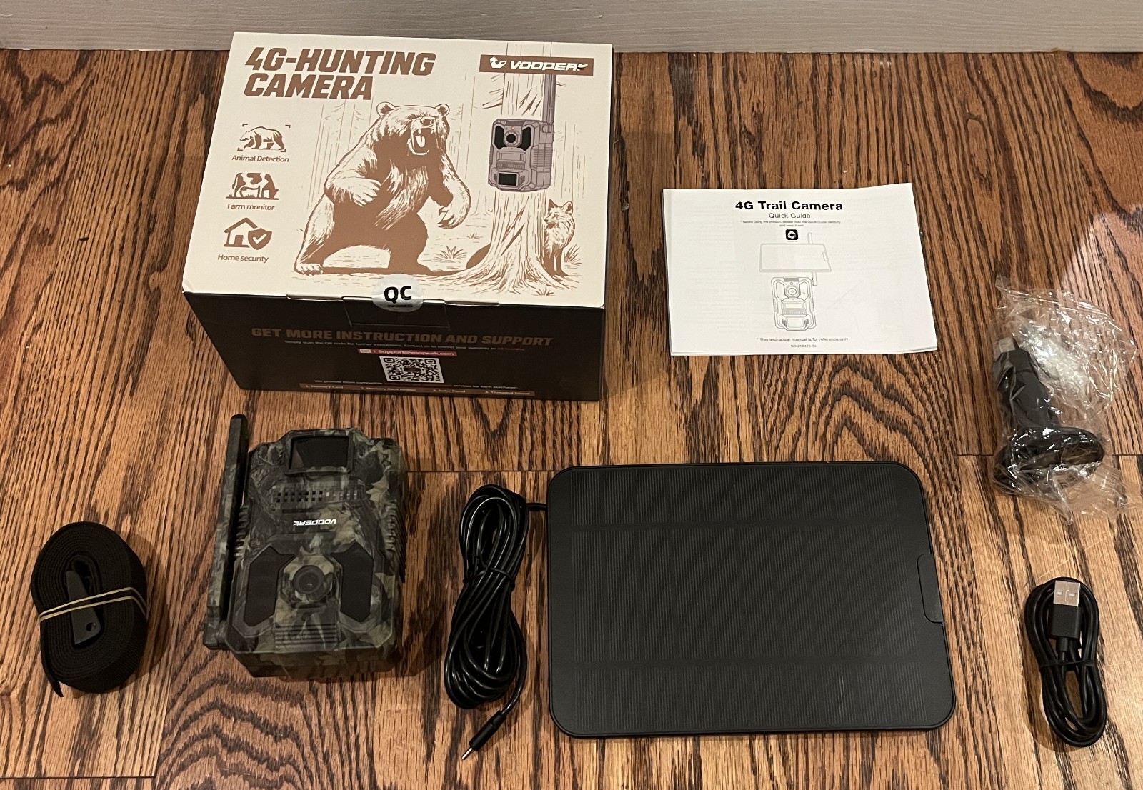 VOOPEAK TC36 4G Cellular Trail Camera, 2.5k Live Feed Solar Powered Game Camera