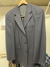 Hugo Boss Men's Grey 40R Virgin Wool Blazer Made in USA Sport Coat