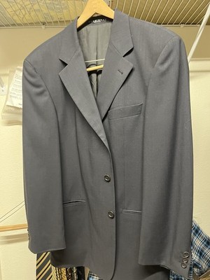 Hugo Boss Men's Grey 40R Virgin Wool Blazer Made in USA Sport Coat