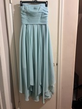 Formal Party, Prom, Bridesmaid Strapless Seafoam Allure Bridal Dress Size 12 New