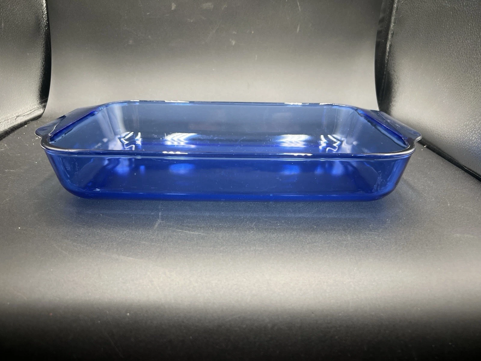 Pyrex Cobalt Blue Glass Baking Dish Pan 3Qt #233-R 9x13x2 Vintage USA