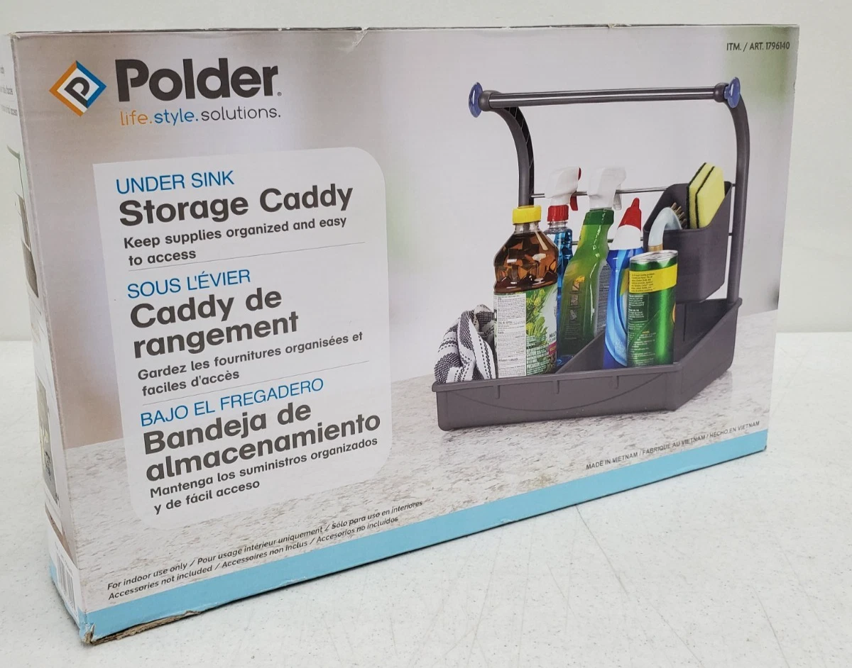 POLDER Large Under Sink Storage Caddy Kitchen Bathroom Organizer 16.75” x 10.5"
Opens in a new windo