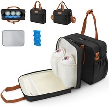 Detachable Breast Milk Cooler Travel Bag Ice Pack Double Layer Portable Case