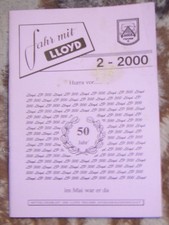 Clubheft Lloyd Freunde - fahr mit Lloyd - Heft  2 - 2000 - Viel Über LLoyd Autos