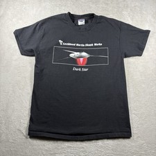 Vintage Skunk Works Lockheed Martin Dark Star Men  s XL Black Military 90s 4A