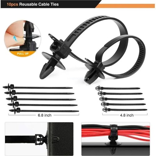 650Pcs Car Retainer Auto Fasteners Push Trim Plastic Clips Pin Rivet Bumper Kit - Picture 11 of 12