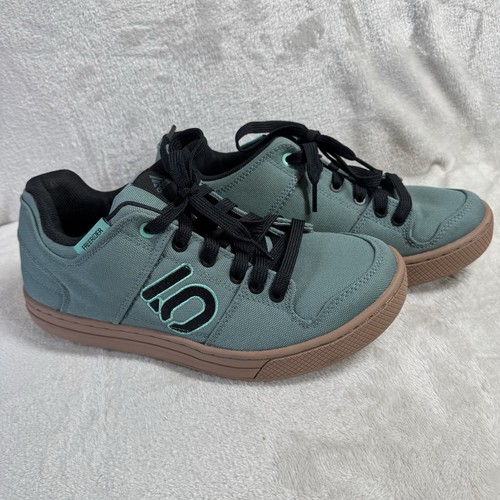 Adidas Womens Canvas Shoes 9 US Green Five Ten Freerider Primeblue Skate Outdoor