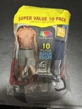 Fruit of the Loom 10 pack of Tag Free XL Boxer Briefs