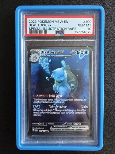 PSA 10 Blastoise ex 200/165 Sv: Scarlet & Violet 151 SIR Includes Graded Guard
